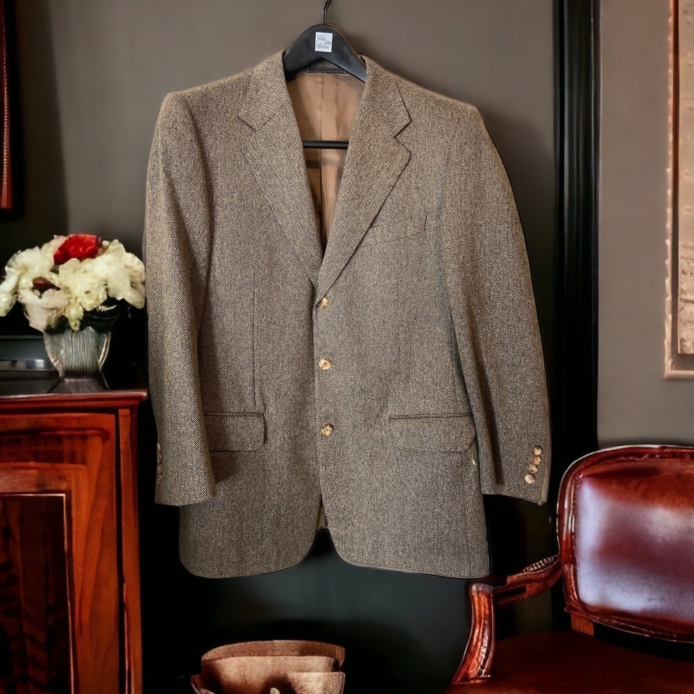 Vintage Rare Ermenegildo Zegna Pure 100% Cashmere Sport Coat Jacket Blazer Sz 40